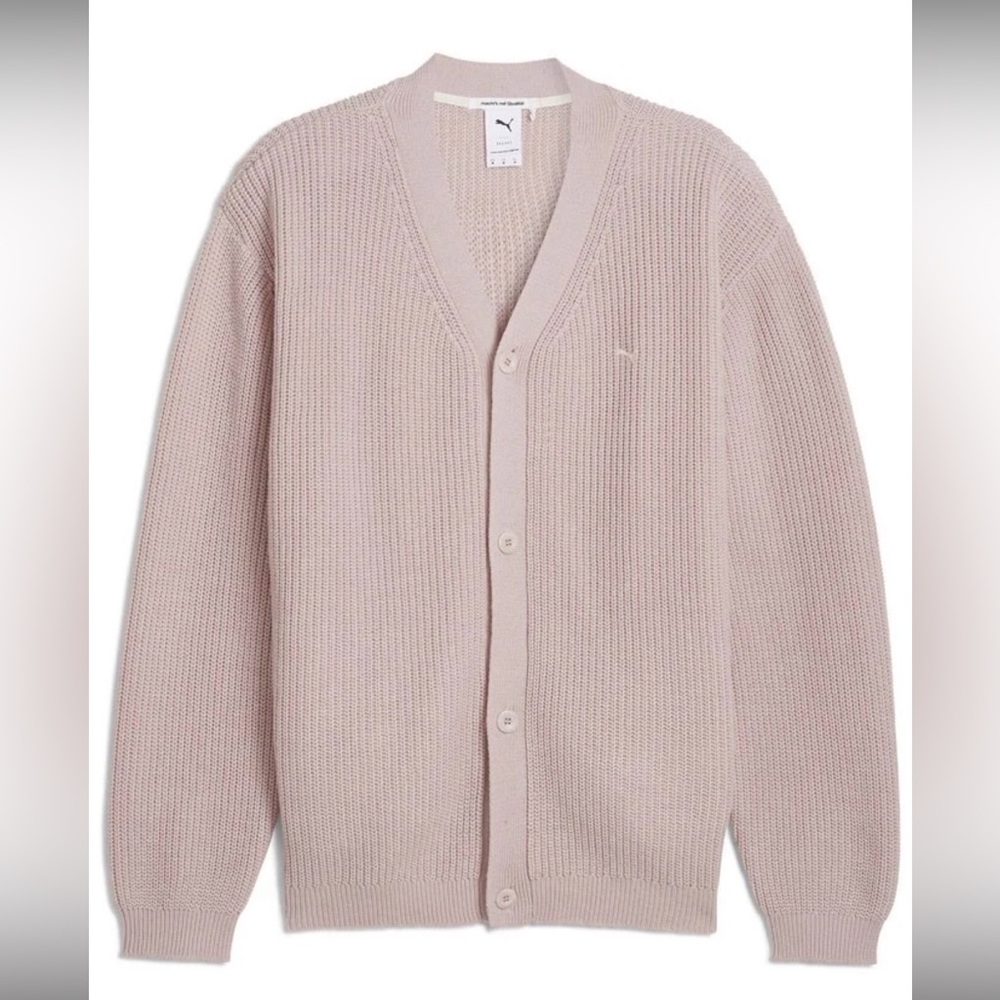 Puma Men's Soft Pink Cardigan